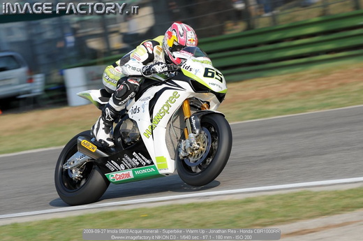 2009-09-27 Imola 0883 Acque minerali - Superbike - Warm Up - Jonathan Rea - Honda CBR1000RR